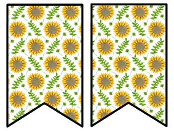 Sunflower Bulletin Board Decor Kit, Sunflower Letters