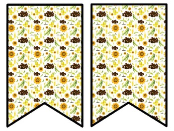 Sunflower Bulletin Board Decor Kit, Sunflower Letters