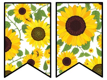 Sunflower Bulletin Board Decor Kit, Sunflower Letters