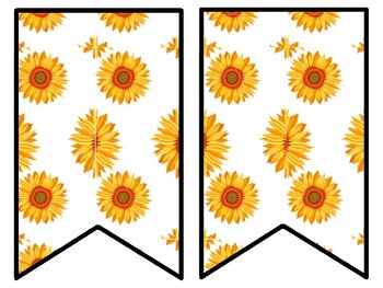 Sunflower Bulletin Board Decor Kit, Sunflower Letters