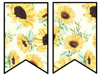 Sunflower Bulletin Board Decor Kit, Sunflower Letters