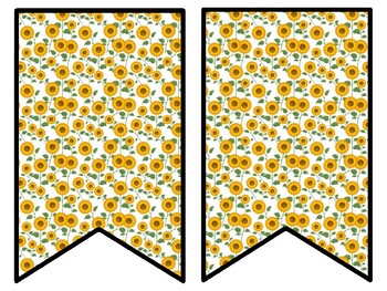 Sunflower Bulletin Board Decor Kit, Sunflower Letters
