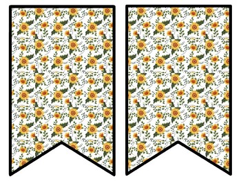Sunflower Bulletin Board Decor Kit, Sunflower Letters