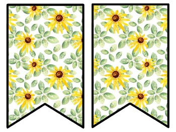 Sunflower Bulletin Board Decor Kit, Sunflower Letters