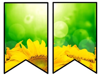 Sunflower Bulletin Board Decor Kit, Sunflower Letters