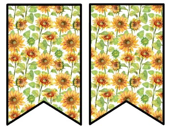 Sunflower Bulletin Board Decor Kit, Sunflower Letters
