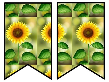 Sunflower Bulletin Board Decor Kit, Sunflower Letters
