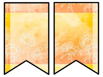 Sunflower Bulletin Board Decor Kit, Sunflower Letters