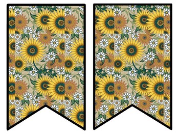 Sunflower Bulletin Board Decor Kit, Sunflower Letters