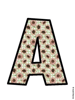 Sunflower Bulletin Board Décor Kit, Sunflower Bulletin Board Letters
