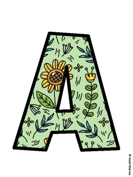 Sunflower Bulletin Board Décor Kit, Sunflower Bulletin Board Letters