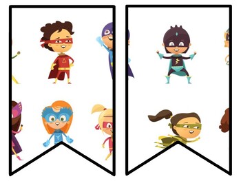 Superheroes Bulletin Board Decor Kit, Superheroes Letters