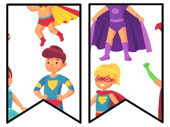 Superheroes Bulletin Board Decor Kit, Superheroes Letters