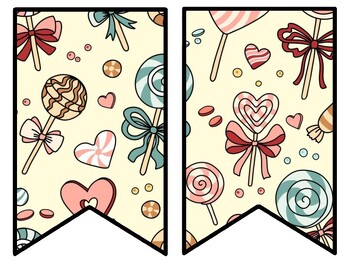 Sweets, Candies Bulletin Board Decor Kit, Sweets, Candies Letters