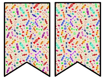 Sweets, Candies Bulletin Board Decor Kit, Sweets, Candies Letters