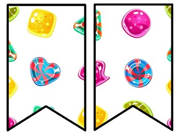 Sweets, Candies Bulletin Board Decor Kit, Sweets, Candies Letters