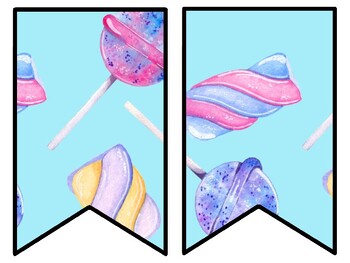 Sweets, Candies Bulletin Board Decor Kit, Sweets, Candies Letters