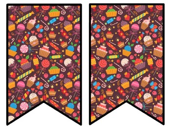 Sweets, Candies Bulletin Board Decor Kit, Sweets, Candies Letters