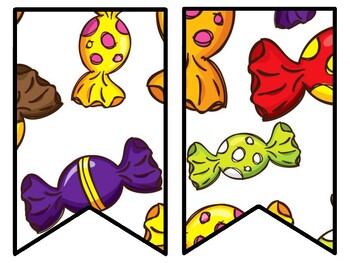 Sweets, Candies Bulletin Board Decor Kit, Sweets, Candies Letters