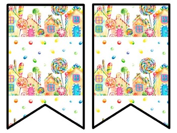 Sweets, Candies Bulletin Board Decor Kit, Sweets, Candies Letters