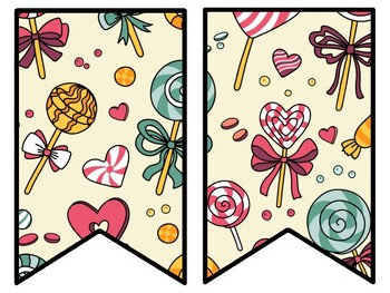 Sweets, Candies Bulletin Board Decor Kit, Sweets, Candies Letters