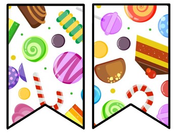 Sweets, Candies Bulletin Board Decor Kit, Sweets, Candies Letters