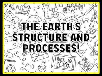 THE EARTH'S STRUCTURE AND PROCESSES! Grade 7 And 8 Science Door Decor
