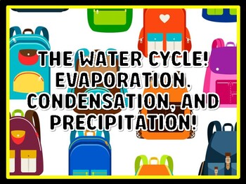 THE WATER CYCLE! EVAPORATION, CONDENSATION, AND PRECIPITATION! Grade 3 Scienc