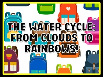 THE WATER CYCLE: FROM CLOUDS TO RAINBOWS! Kindergarten Science Door Decor