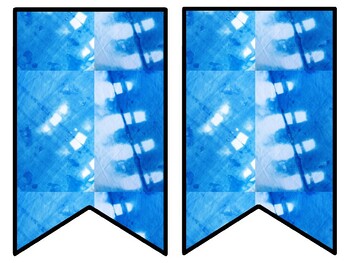 Tie And Dye Bulletin Board Decor Kit, Tie And Dye Letters