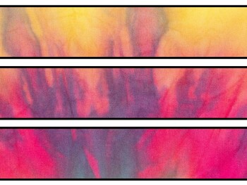 Tie And Dye Bulletin Board Decor Kit, Tie And Dye Letters