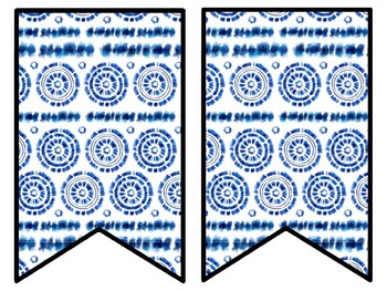 Tie And Dye Bulletin Board Decor Kit, Tie And Dye Letters