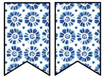 Tie And Dye Bulletin Board Decor Kit, Tie And Dye Letters