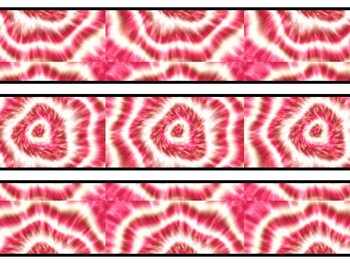 Tie And Dye Bulletin Board Decor Kit, Tie And Dye Letters