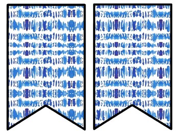 Tie And Dye Bulletin Board Decor Kit, Tie And Dye Letters