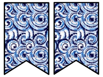 Tie And Dye Bulletin Board Decor Kit, Tie And Dye Letters