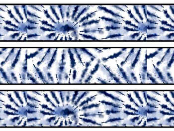 Tie And Dye Bulletin Board Decor Kit, Tie And Dye Letters