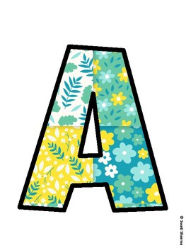 Tropical Bulletin Board Décor Kit, Tropical Bulletin Board Letters