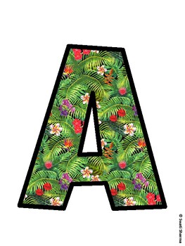 Tropical Flowers Bulletin Board Décor Kit, Tropical Flowers Bulletin Board Le