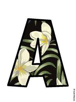 Tropical Flowers Bulletin Board Décor Kit, Tropical Flowers Bulletin Board Le