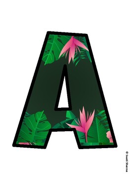 Tropical Flowers Bulletin Board Décor Kit, Tropical Flowers Bulletin Board Le