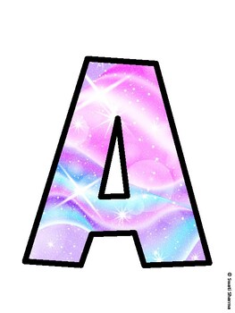 Unicorn Bulletin Board Décor Kit, Unicorn Bulletin Board Letters