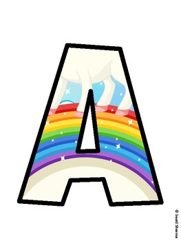 Unicorn Bulletin Board Décor Kit, Unicorn Bulletin Board Letters