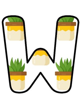 WATCH US GROW IN THIS SCHOOL!, Cactus, Succulent Bulletin Board Decor