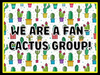 WE ARE A FAN-CACTUS GROUP! Succulents Door Décor
