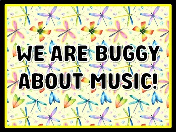 WE ARE BUGGY ABOUT MUSIC! Bugs Door Décor, Bugs Bulletin Board Décor Kit, #8,