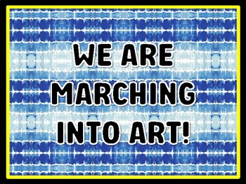 WE ARE MARCHING INTO ART! Art Door Décor, Art Bulletin Board Décor