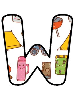 WE ARE WILD ABOUT CAMPING!, Camping Bulletin Board Decor