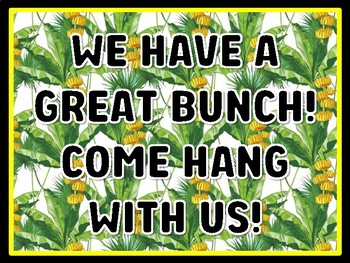 WE HAVE A GREAT BUNCH! COME HANG WITH US! Banana Door Décor