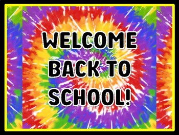 WELCOME BACK TO SCHOOL! Rainbow Door Décor, Rainbow Bulletin Board Décor